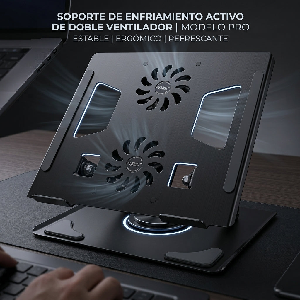 Cooler Para Laptop Giratorio 360°